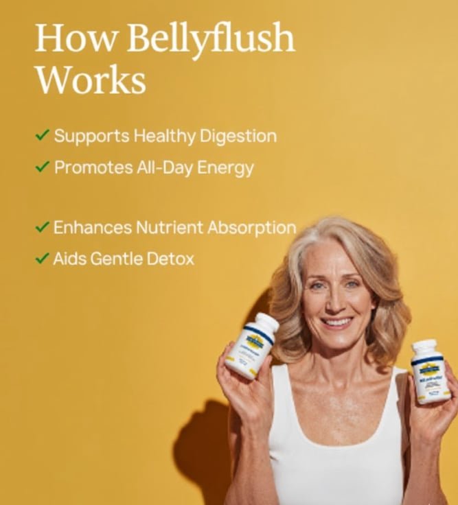 BellyFlush-1 bottles & glass  image